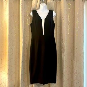Classic black midi dress